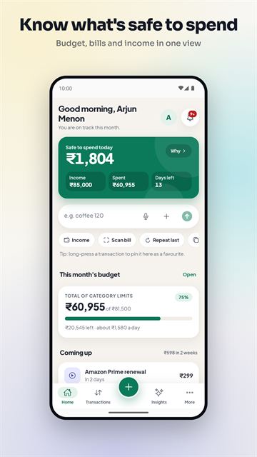 MySpend: Know what is safe to spend