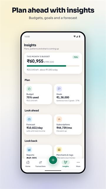 MySpend: Plan ahead with insights